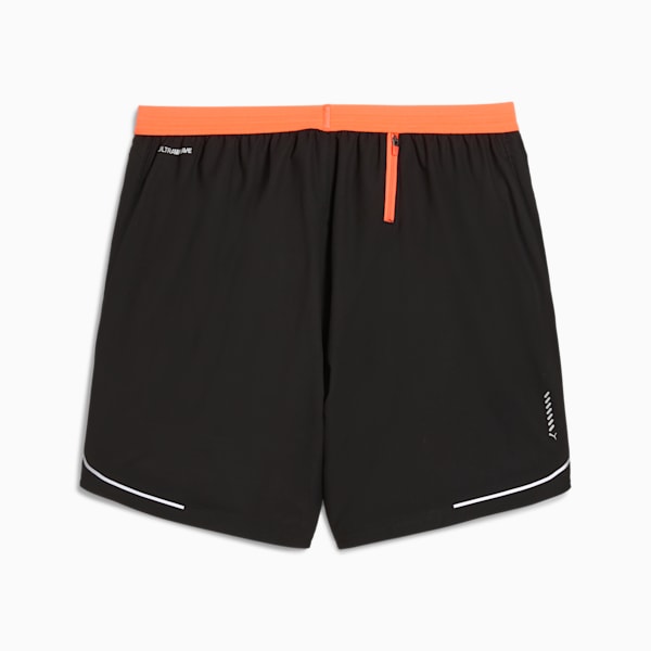 Everyday Running ULTRAWEAVE Men's 5" Shorts, PUMA Black-Glowing Red, extralarge